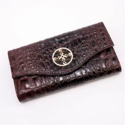 Avalon Crocodile-Embossed Wallet