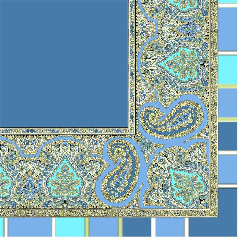 Italian-Made Scarf (Blue) - Image 2