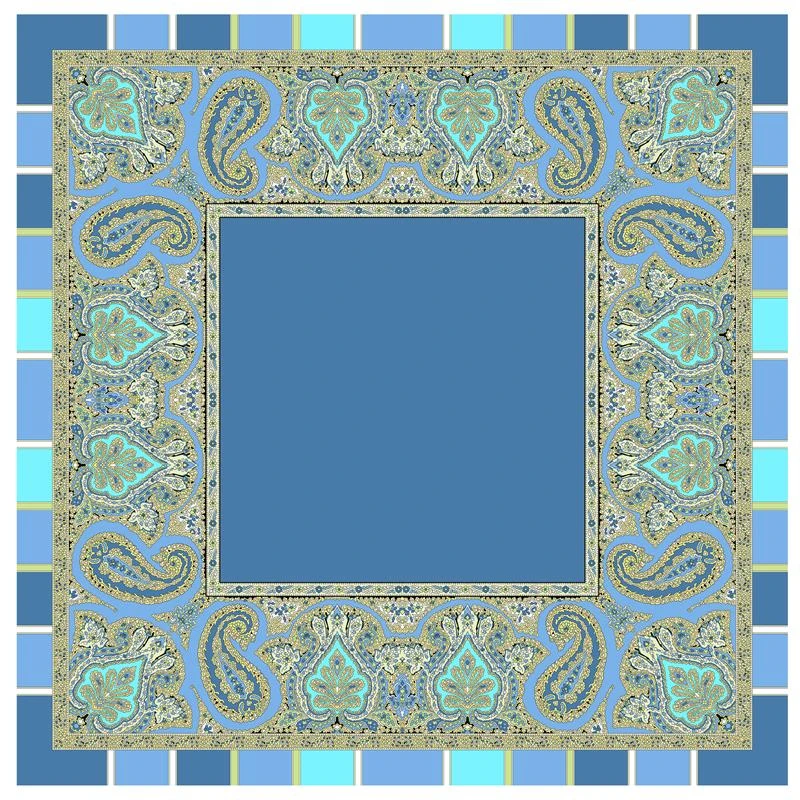 Italian-Made Scarf (Blue)