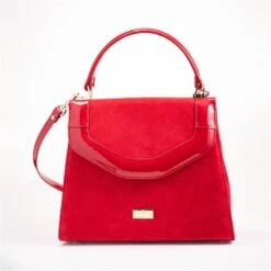 Red Velvet Handbag