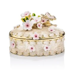 Joyful Treasures Trinket Box (Cream)