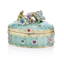 Joyful Treasures Trinket Box (Teal)