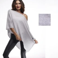 Stauer Cashmere Topper (Heather Gray)