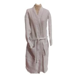 Women's Waffle Bathrobe (white)