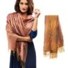 Shimmering Shawl (Golden Brown)