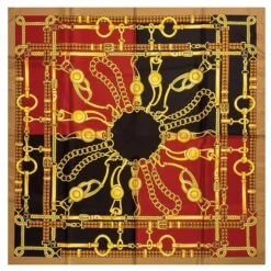 Italian-Made Catenina Red Scarf