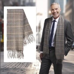 Heritage Cashmere Scarf (Gray)