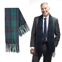 Heritage Cashmere Scarf (Blue)