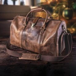 Men's Essential Leather Duffle