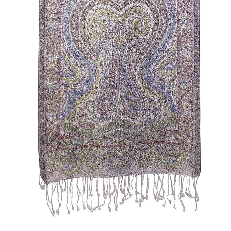 Bon Voyage Silk Scarf (Beige) - Image 2