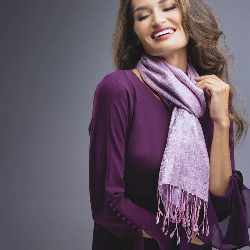 Bon Voyage Silk Scarf (Pink) - Image 3