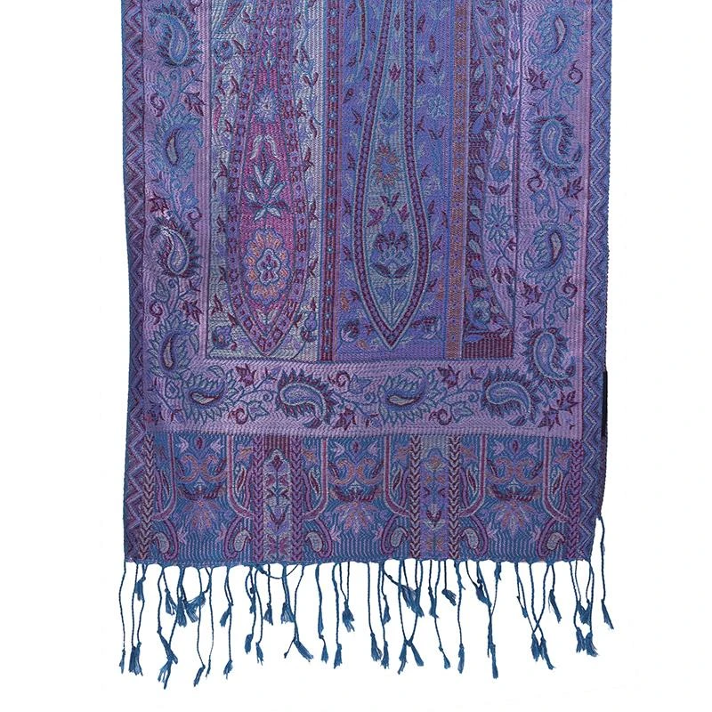Bon Voyage Silk Scarf (Blue) - Image 2