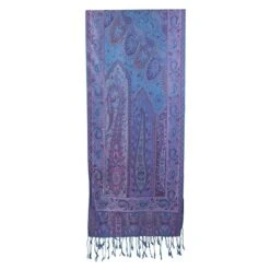 Bon Voyage Silk Scarf (Blue)