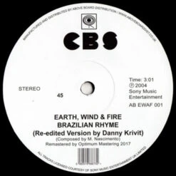 Earth, Wind & Fire - Brazilian Rhyme / Runnin' (Danny Krivit Edits) - 12" Vinyl
