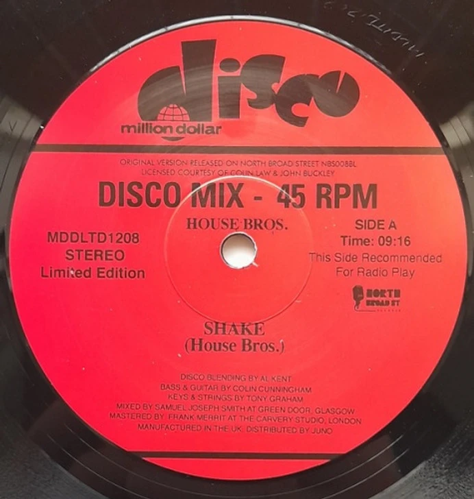 House Bros. - Shake (Al Kent Remix) - 12" Vinyl