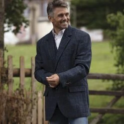 Harris Tweed Country Blazer (Royal Blue)