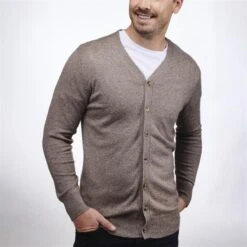 Cashmere Cardigan (Almond)